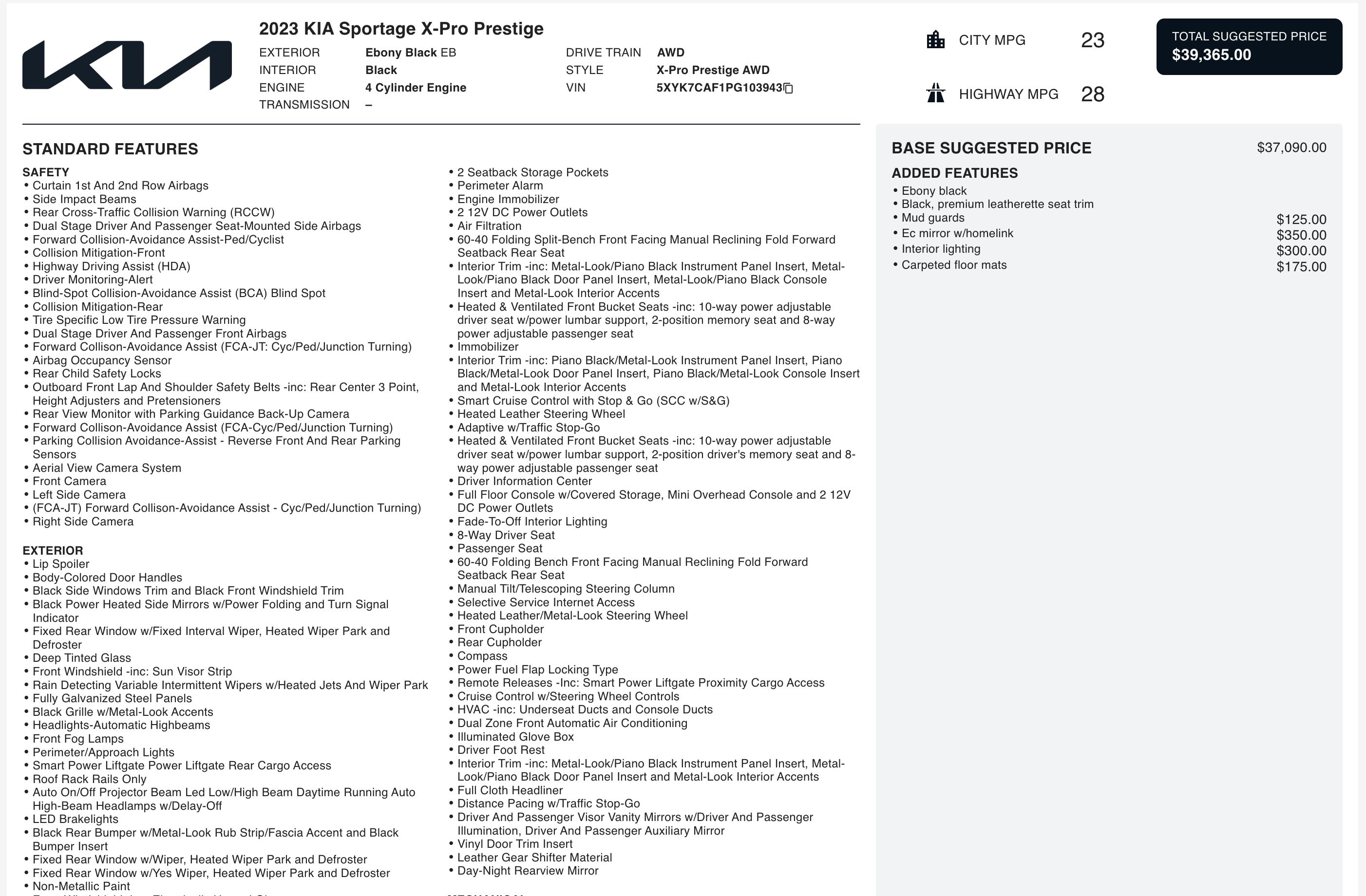 Used 2023 Kia Sportage X-Pro Prestige image 5