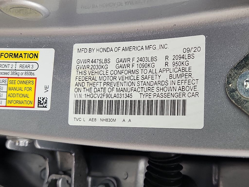 Used 2020 Honda Accord Touring image 15