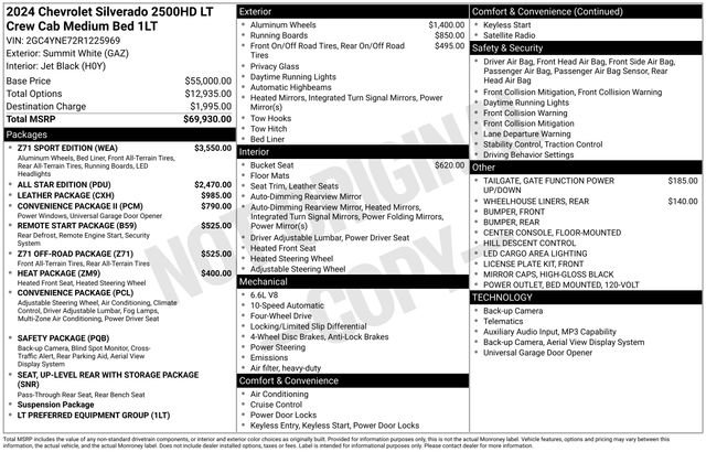 Used 2024 Chevrolet Silverado 2500 LT w/ Z71 Sport Edition image 1