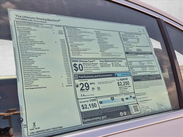 New 2026 BMW 330i xDrive Sedan w/ Premium Package AWD/4WD image 18