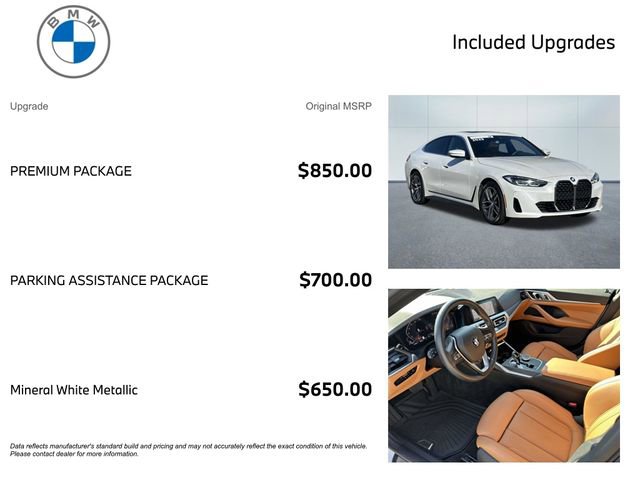 Certified 2023 BMW 430i Gran Coupe xDrive w/ M Sport Package image 3