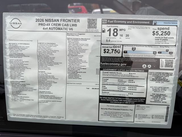 New 2026 Nissan Frontier PRO-4X w/ Pro Premium Package image 31