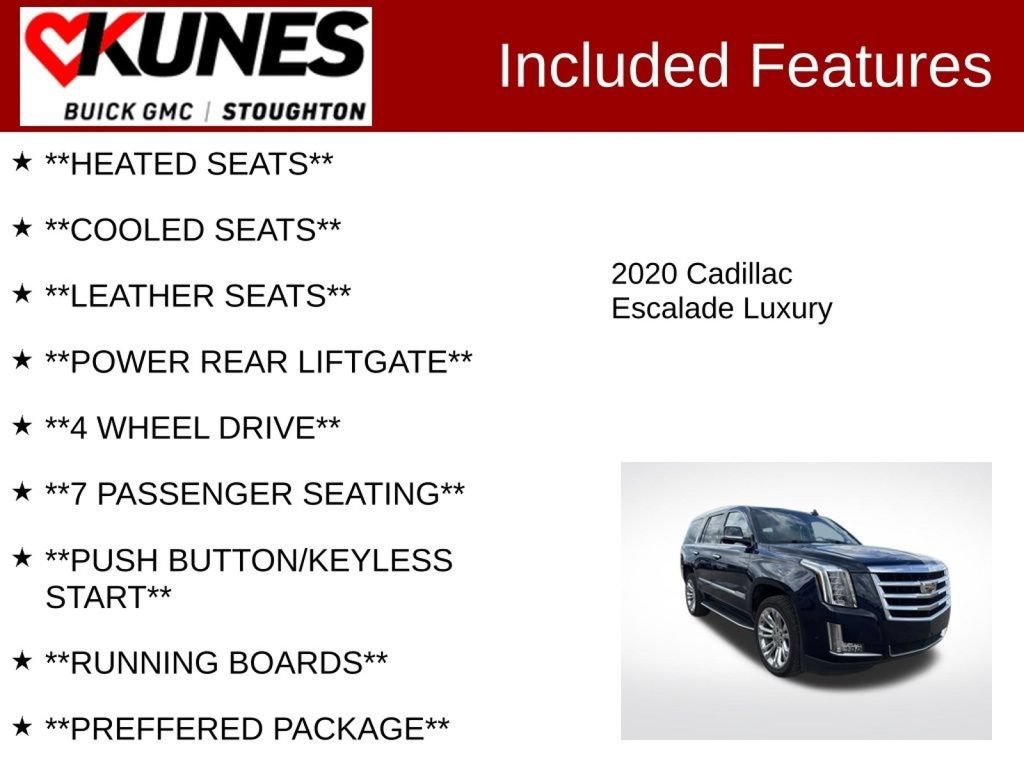 Used 2020 Cadillac Escalade Luxury w/ LPO, Radiant Package AWD/4WD image 5