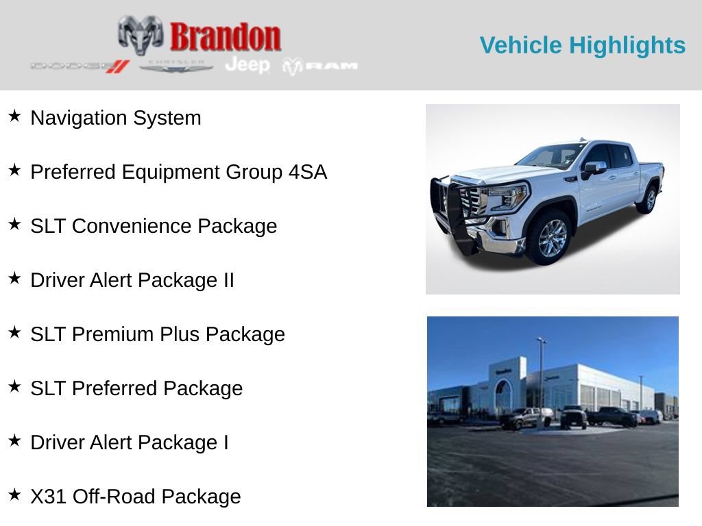 Used 2019 GMC Sierra 1500 SLT w/ SLT Premium Plus Package AWD/4WD image 2