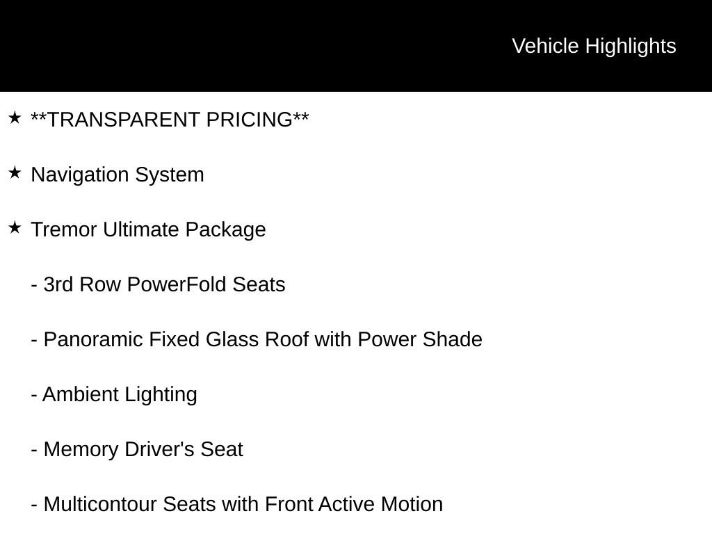 New 2026 Ford Explorer Tremor w/ Tremor Ultimate Package AWD/4WD image 6
