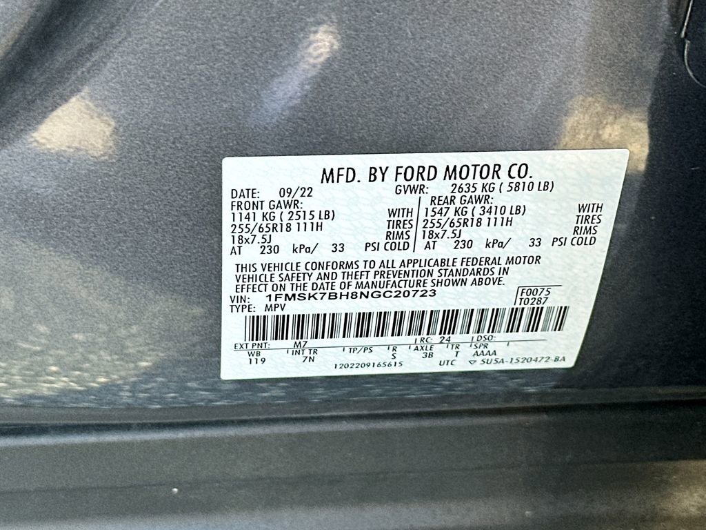 Used 2022 Ford Explorer 2WD image 31