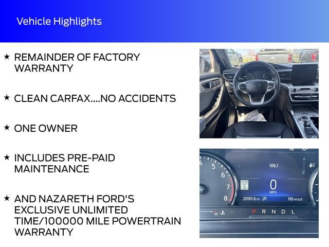 Used 2024 Ford Explorer XLT w/ Equipment Group 202A AWD/4WD image 16