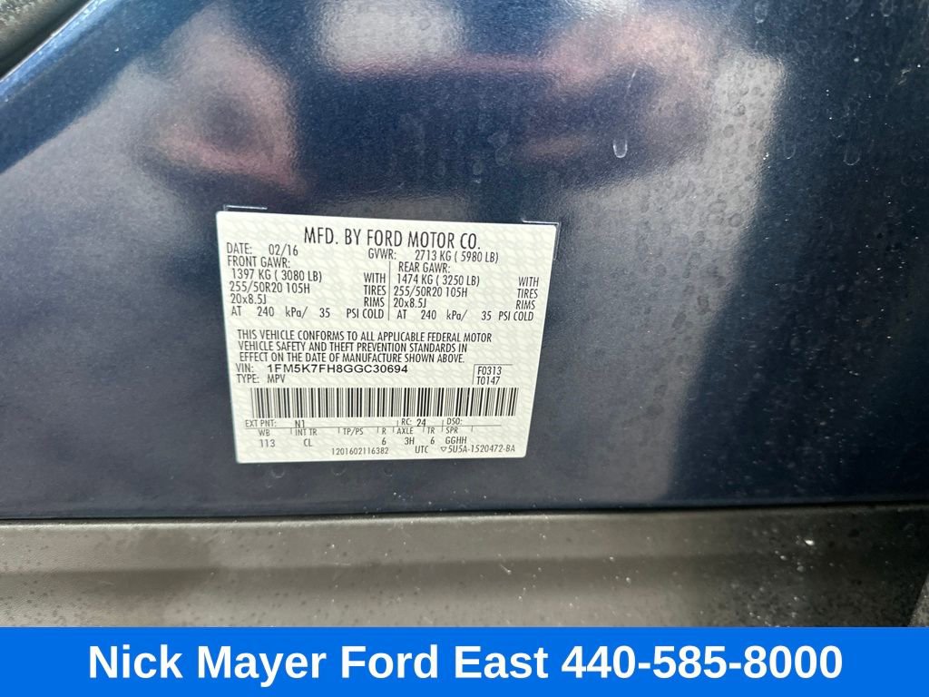 Used 2016 Ford Explorer Limited w/ Equipment Group 301A image 24