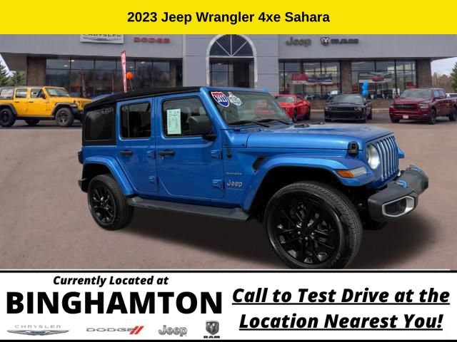 Used 2023 Jeep Wrangler Unlimited Sahara w/ Cold Weather Group AWD/4WD 360° Tour