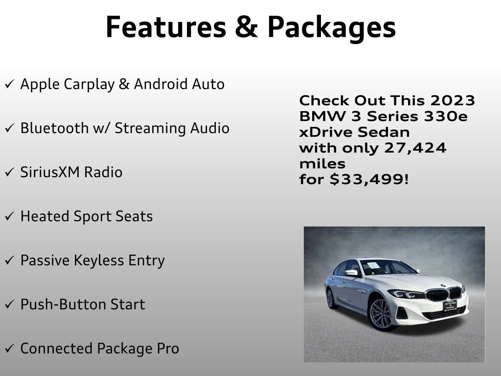 Used 2023 BMW 330e xDrive w/ Driving Assistance Package image 8