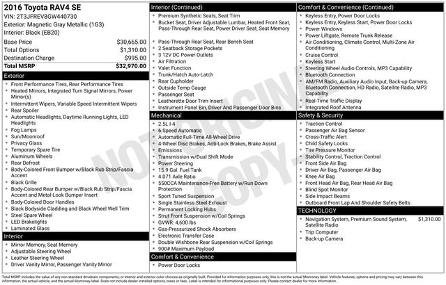Used 2016 Toyota RAV4 SE AWD/4WD image 31