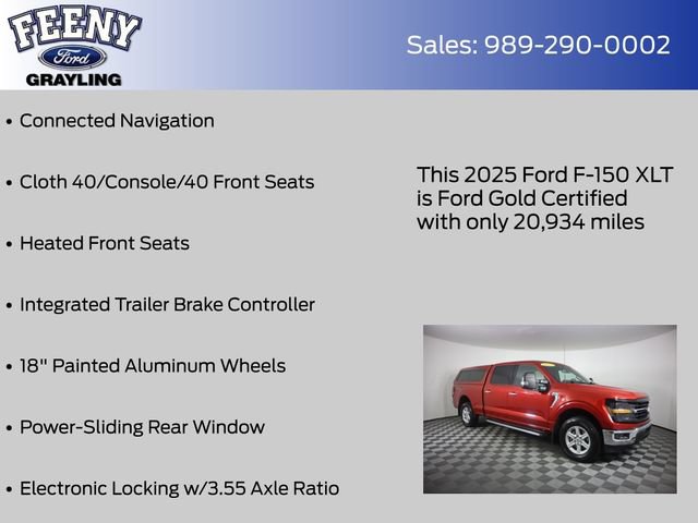 Certified 2025 Ford F150 XLT w/ Equipment Group 302A MID AWD/4WD image 28