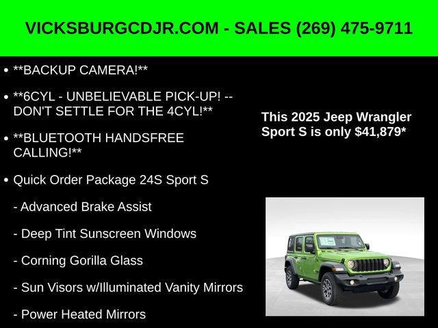 New 2025 Jeep Wrangler Sport S image 5
