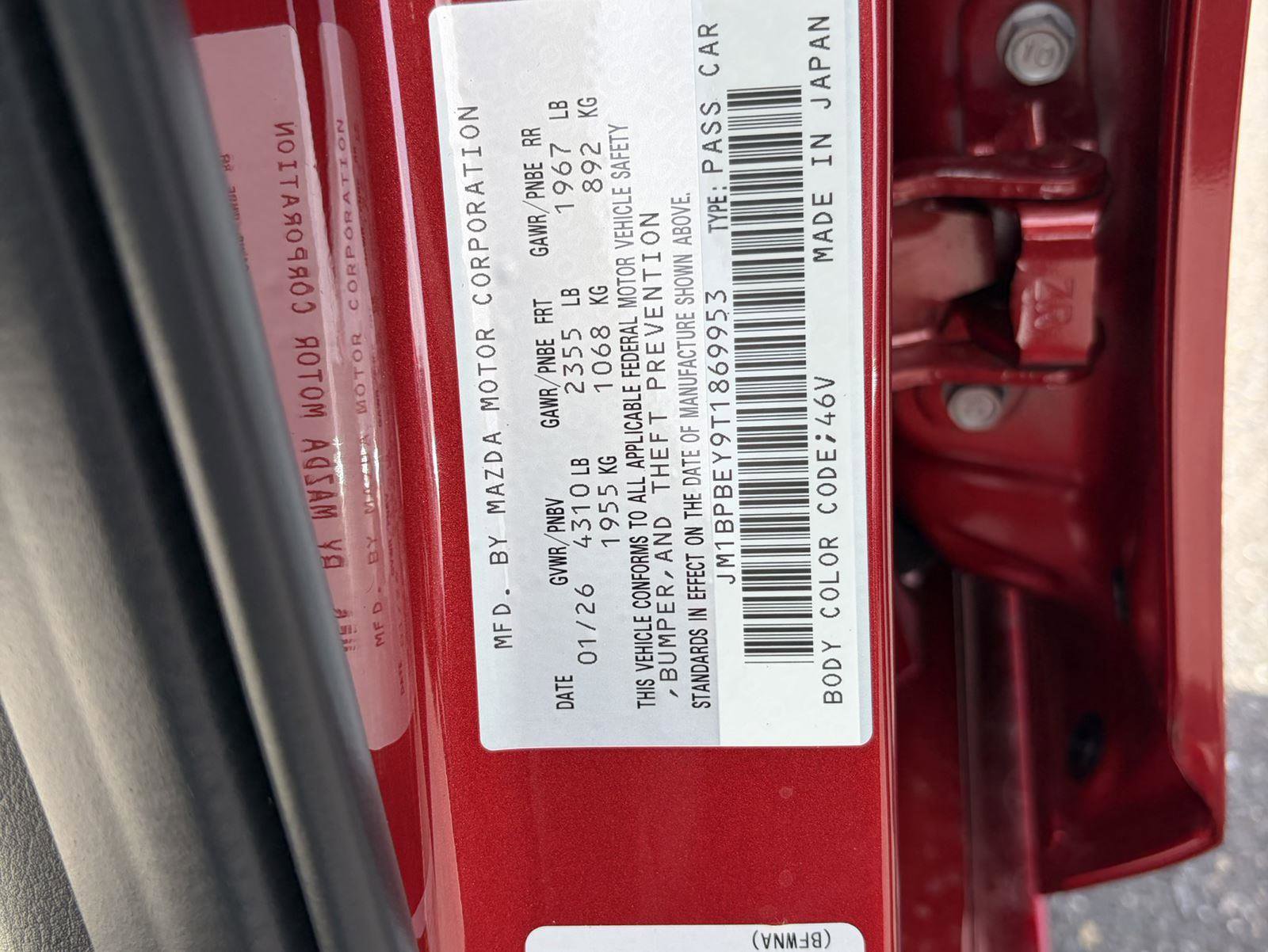 New 2026 MAZDA MAZDA3 2.5 Turbo Sedan w/Premium Plus AWD/4WD image 39