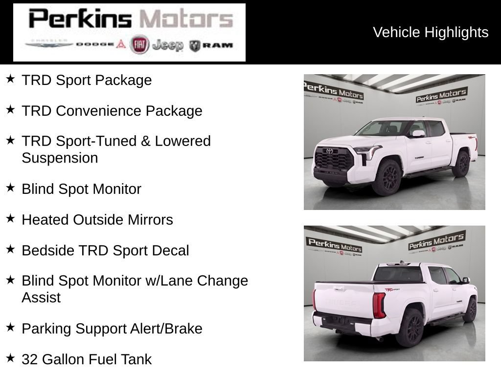 Used 2022 Toyota Tundra SR5 w/ TRD Sport Package RWD image 7