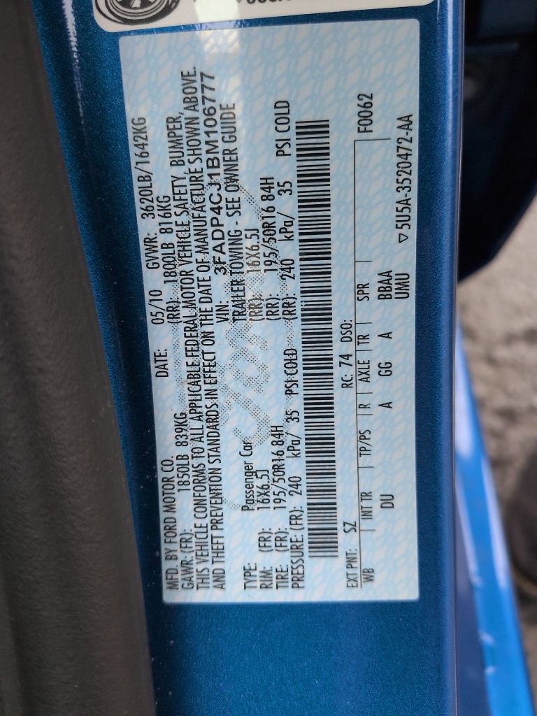 Used 2011 Ford Fiesta SEL w/ 301A Rapid Spec Order Code FWD image 13
