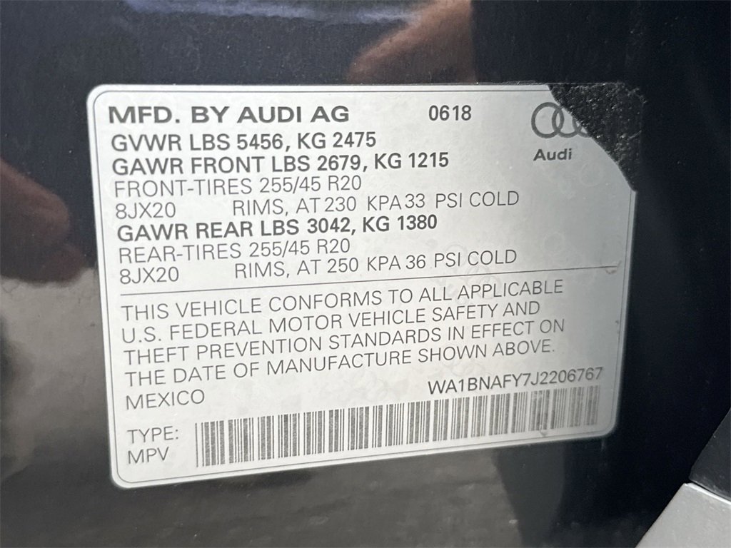 Used 2018 Audi Q5 2.0T Premium Plus w/ Premium Plus Package image 27