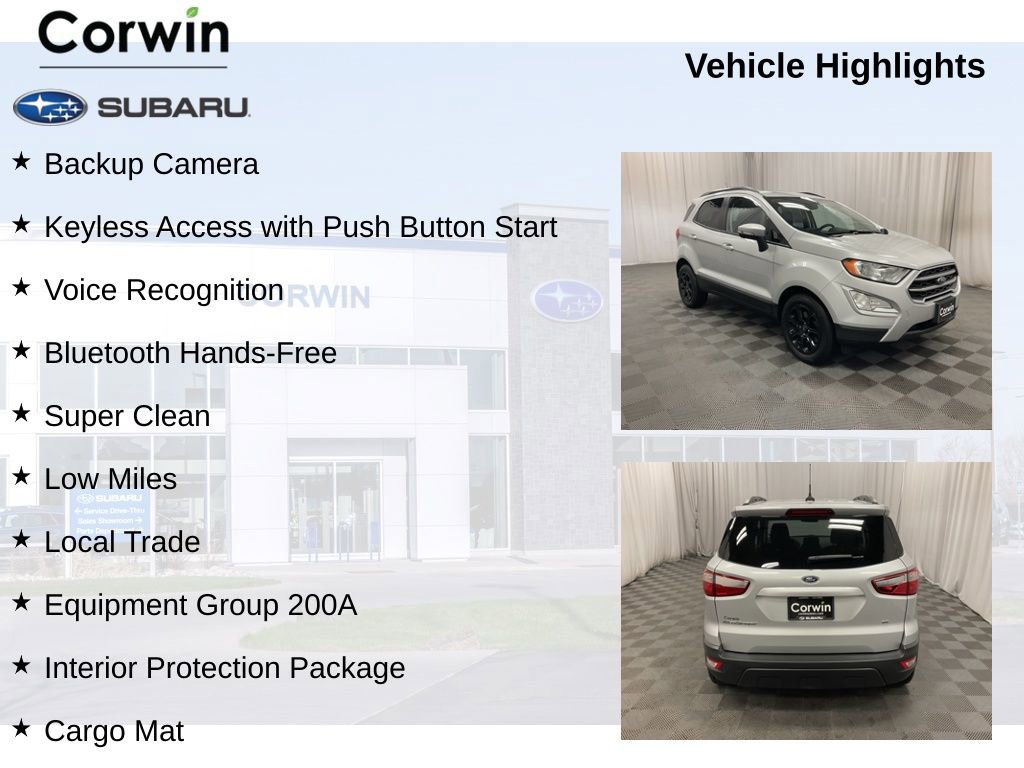 Used 2021 Ford EcoSport SE w/ Interior Protection Package image 11