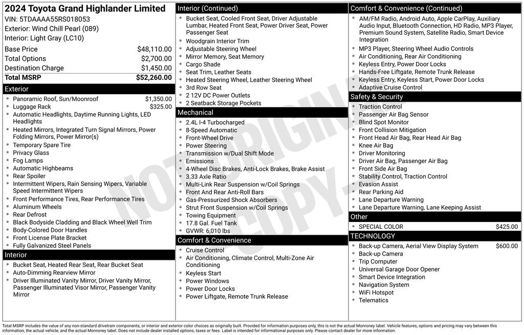 Used 2024 Toyota Grand Highlander Limited image 37