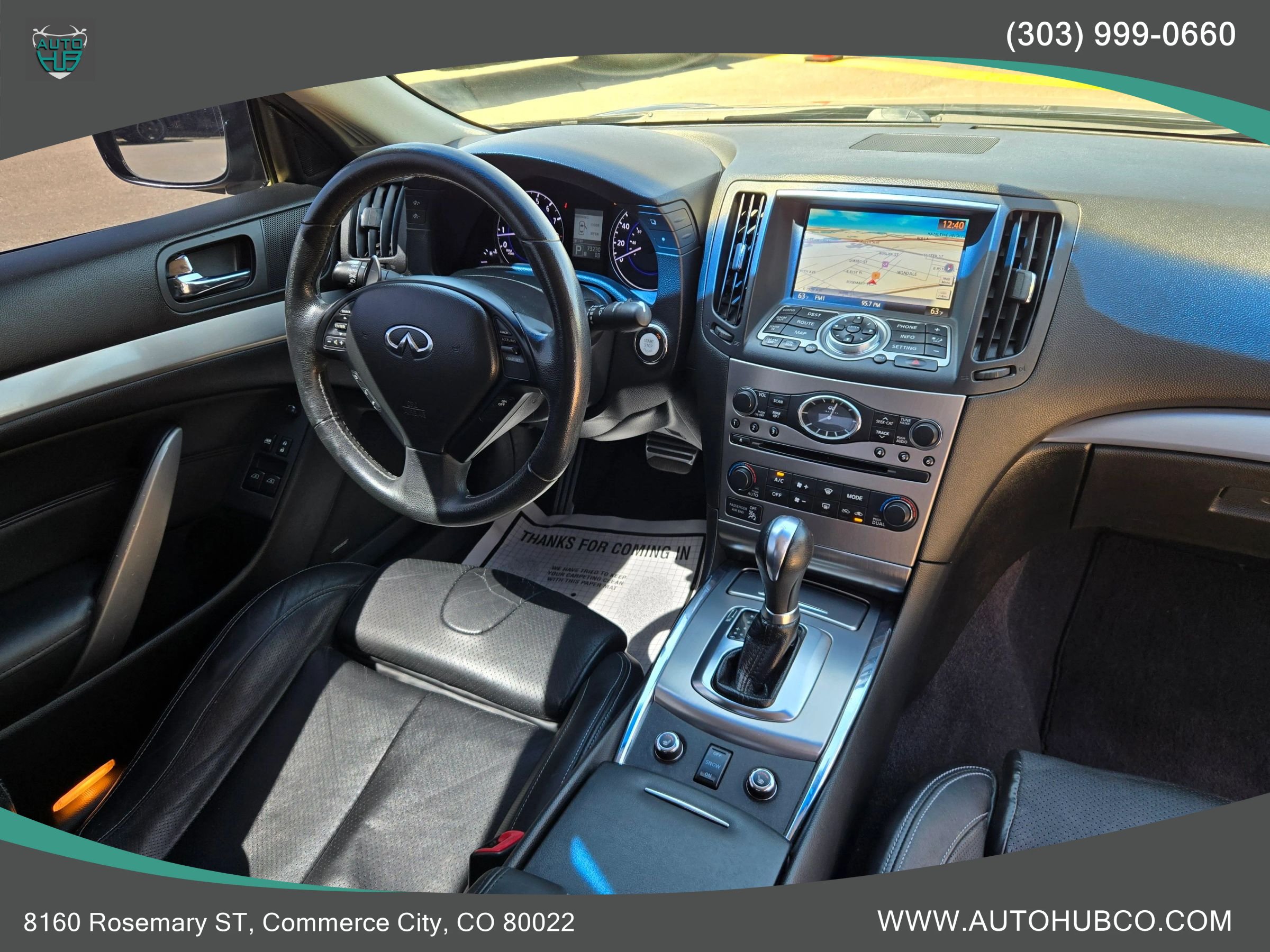 Used 2012 INFINITI G37 x Coupe w/ Premium Pkg AWD/4WD image 12