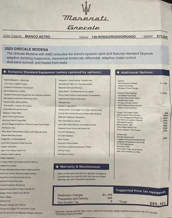 Used 2023 Maserati Grecale Modena image 35