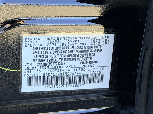 New 2026 Nissan Sentra SV w/ Floor Mat Package image 24