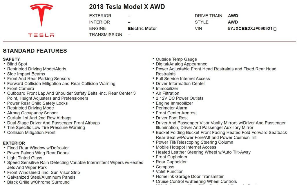 Used 2018 Tesla Model X 75D AWD/4WD image 15