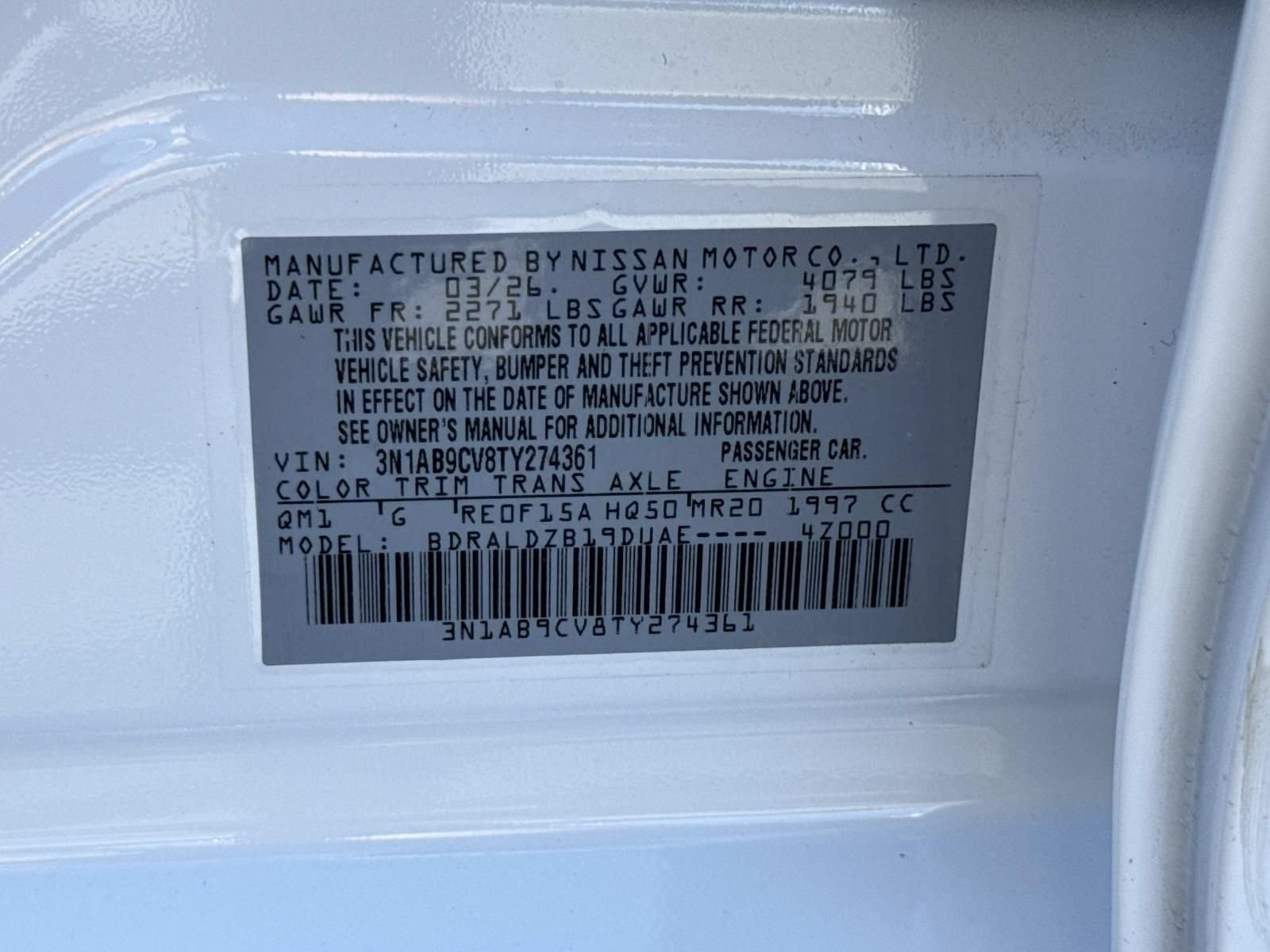 Used 2026 Nissan Sentra SV w/ SV Convenience Package FWD image 30