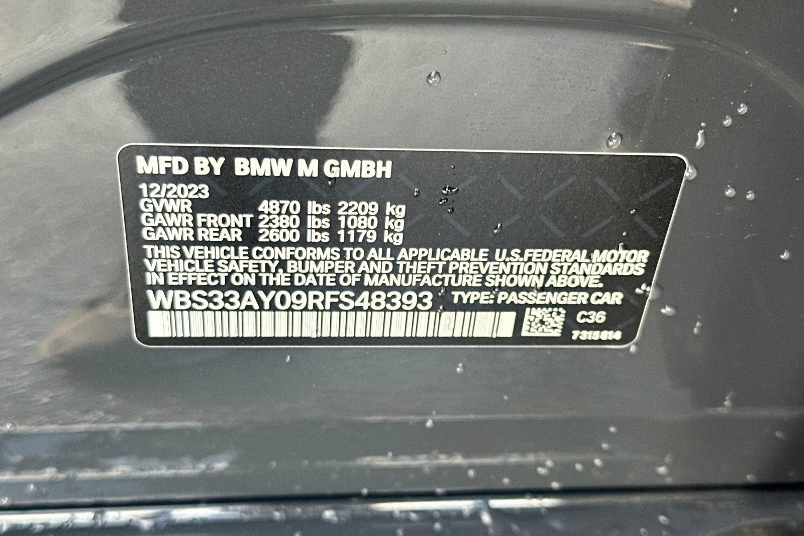 Used 2024 BMW M3 Competition w/ M Carbon Exterior Package image 40