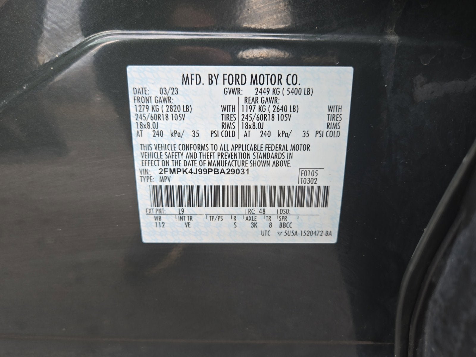 Certified 2023 Ford Edge SEL w/ Convenience Package AWD/4WD image 28