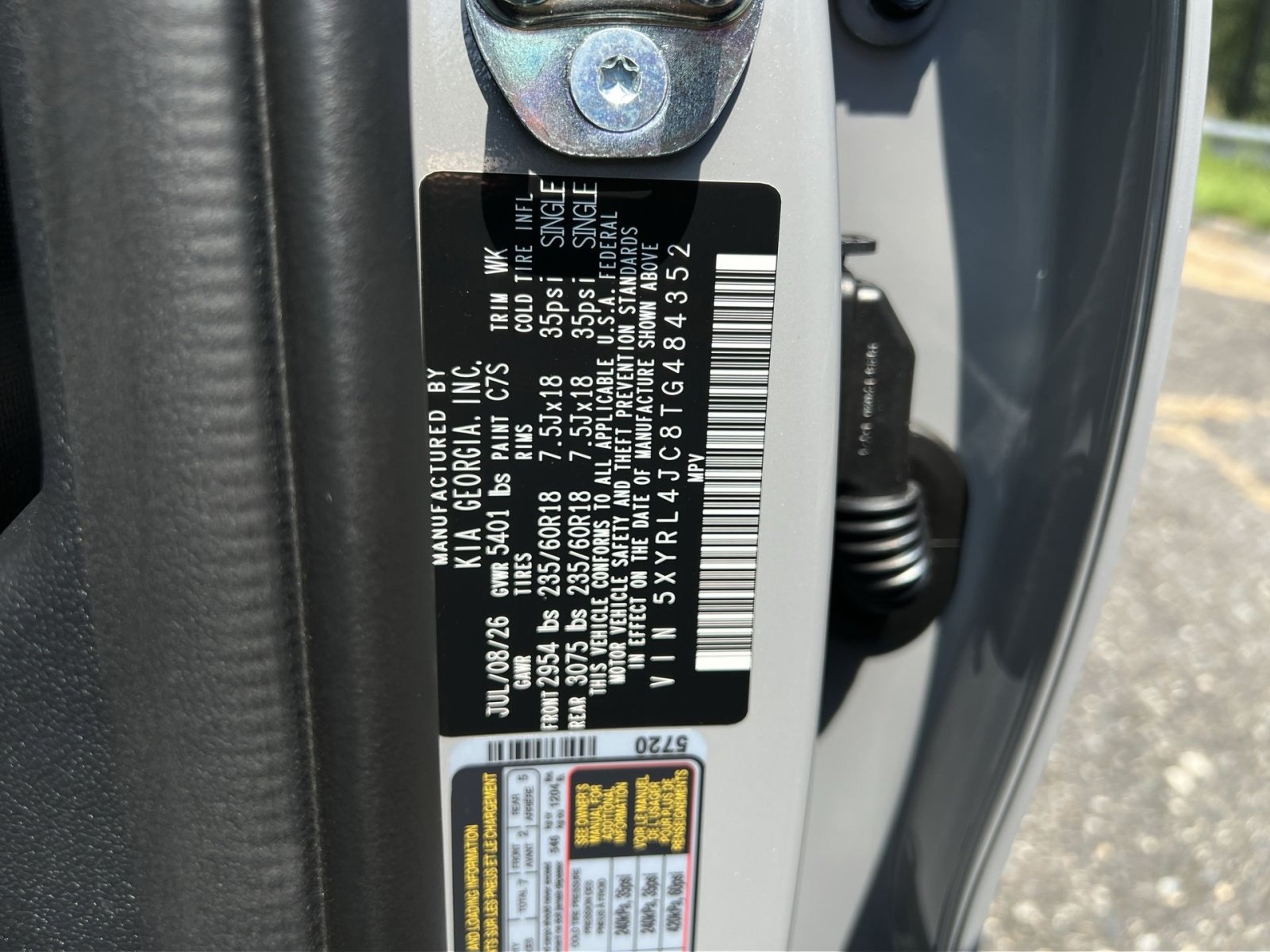 New 2026 Kia Sorento S w/ S Panoramic Sunroof Package FWD image 36