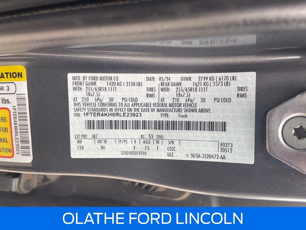 Certified 2024 Ford Ranger Lariat w/ Trailer Tow Package AWD/4WD image 24