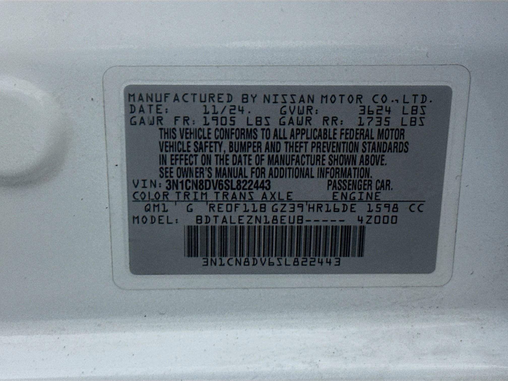 Used 2025 Nissan Versa S image 12