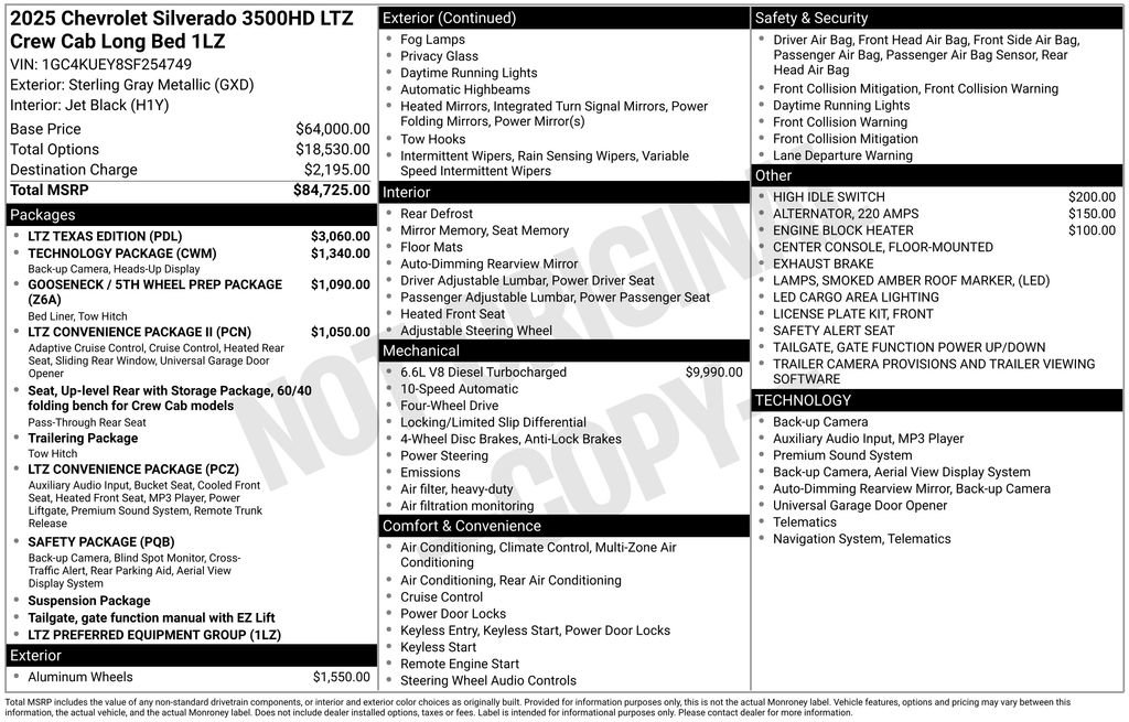 Used 2025 Chevrolet Silverado 3500 LTZ image 6