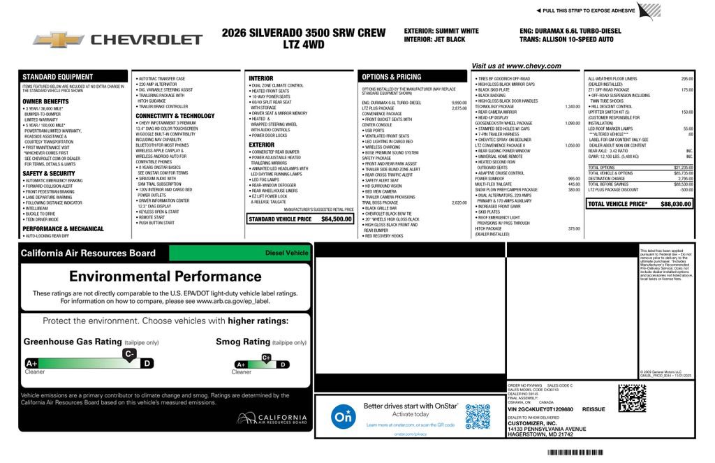 New 2026 Chevrolet Silverado 3500 LTZ w/ LTZ Plus Package AWD/4WD image 4