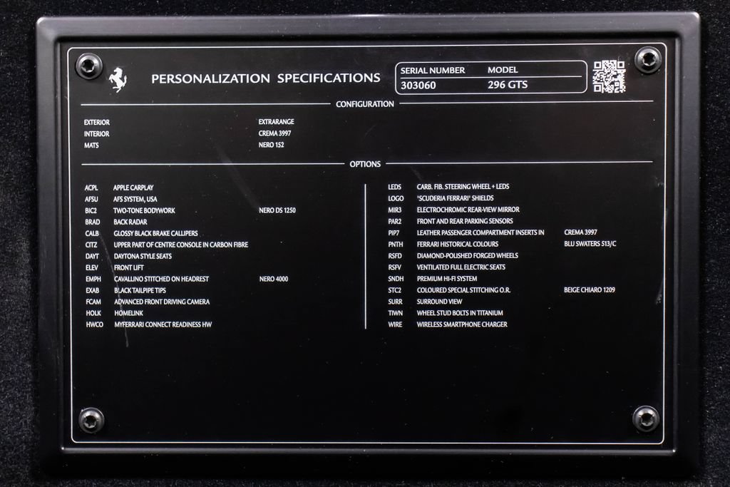 Certified 2024 Ferrari 296 GTS RWD image 58