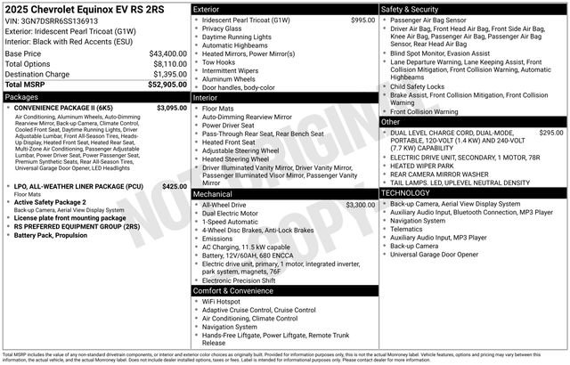 Used 2025 Chevrolet Equinox EV RS w/ Convenience Package II image 19