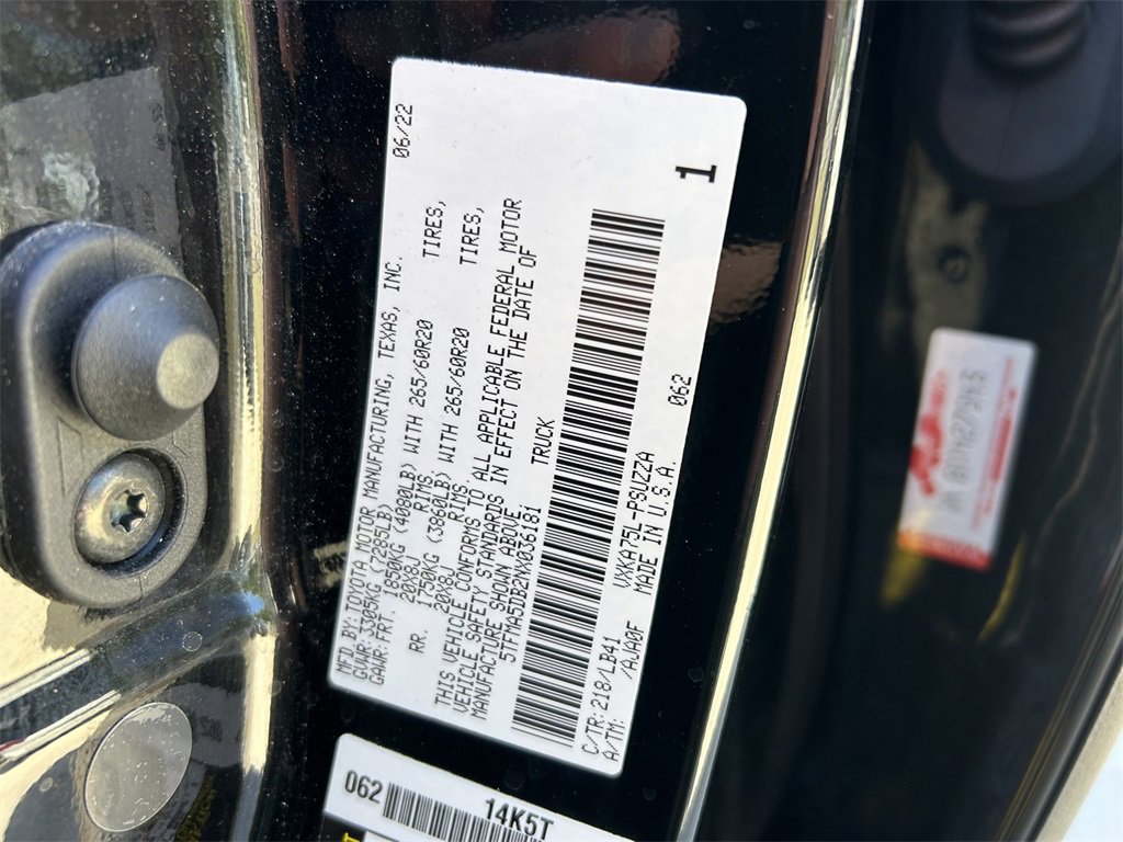 Used 2022 Toyota Tundra 1794 Edition w/ Advanced Package image 10