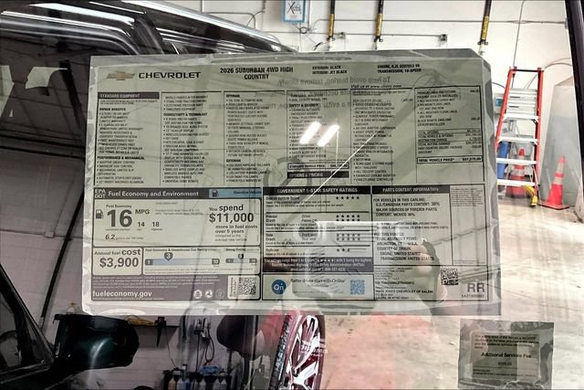 New 2026 Chevrolet Suburban High Country AWD/4WD image 15