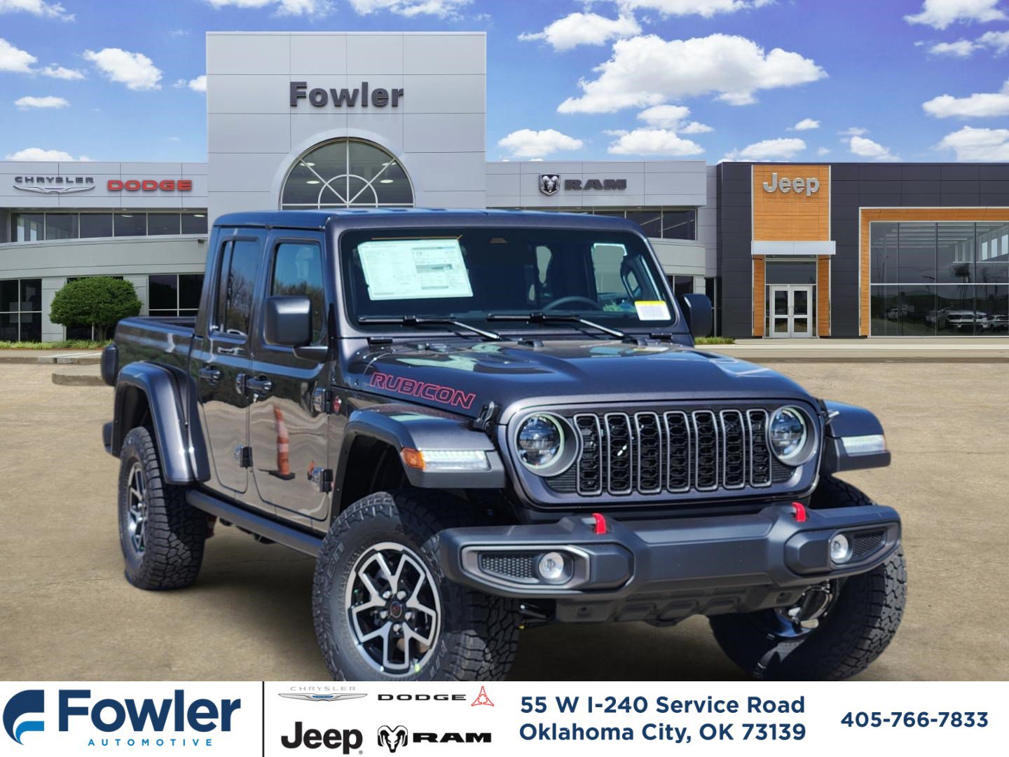 New 2026 Jeep Gladiator Rubicon w/ Steel Power Dome Hood Package