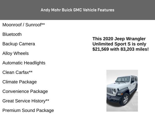 Used 2020 Jeep Wrangler Unlimited Sport S image 4