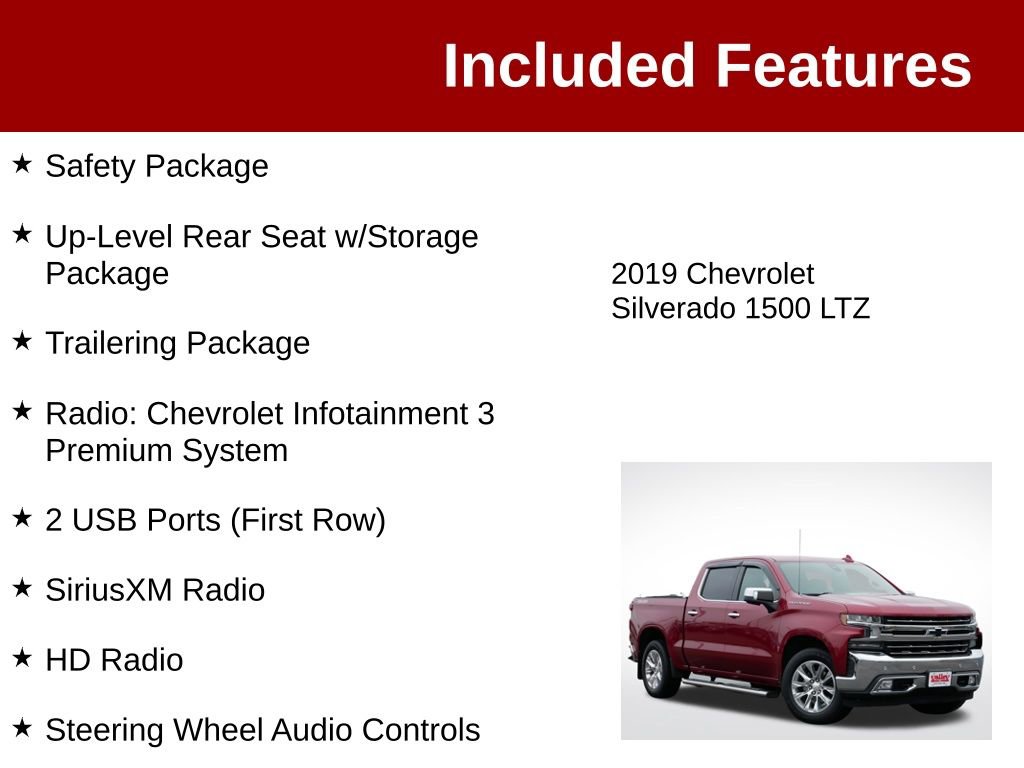 Used 2019 Chevrolet Silverado 1500 LTZ w/ LTZ Premium Package AWD/4WD image 4