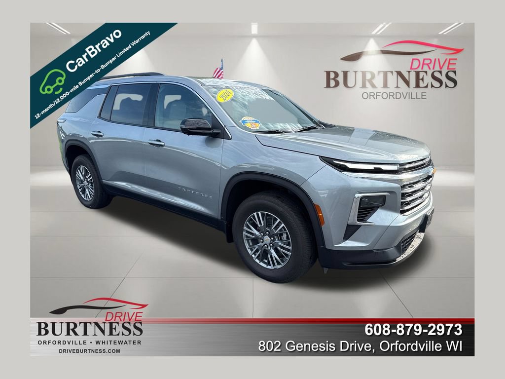 Certified 2024 Chevrolet Traverse LT w/ LPO, Floor Liner Package AWD/4WD 360° Tour
