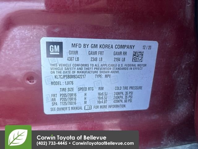 Used 2021 Chevrolet Trax LT w/ Driver Confidence Package image 13