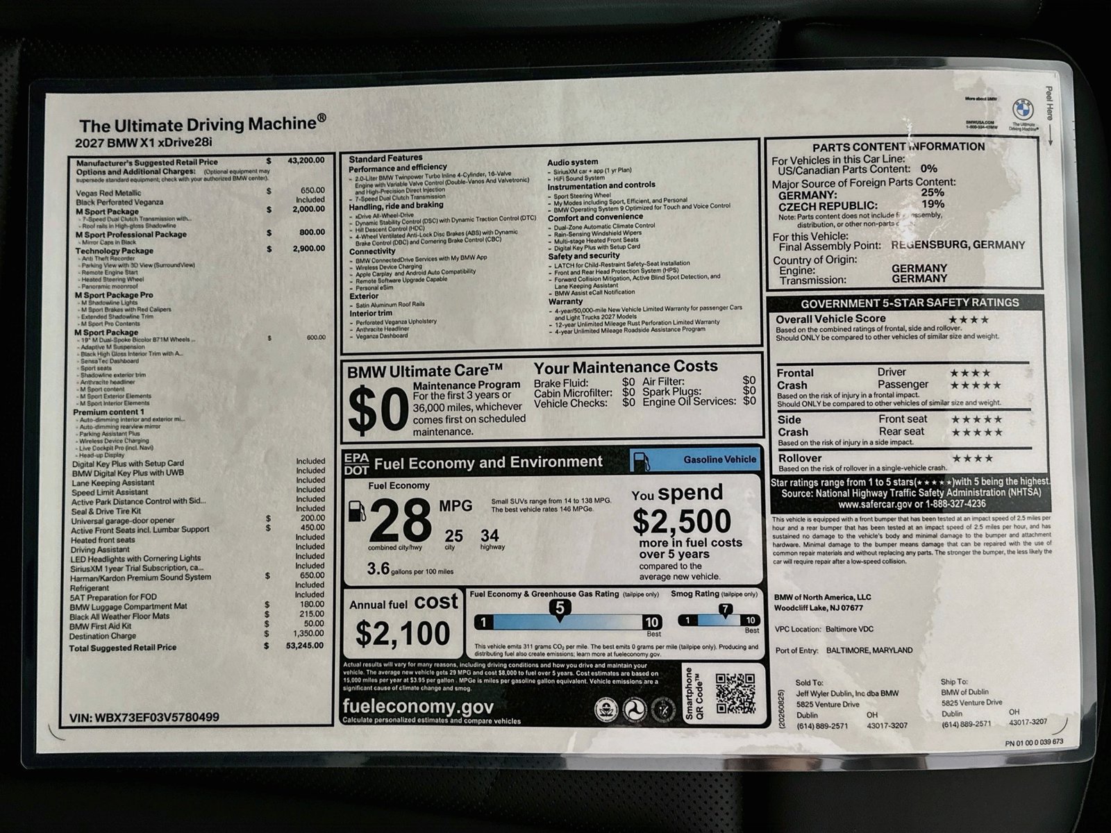 New 2027 BMW X1 xDrive28i AWD/4WD image 46
