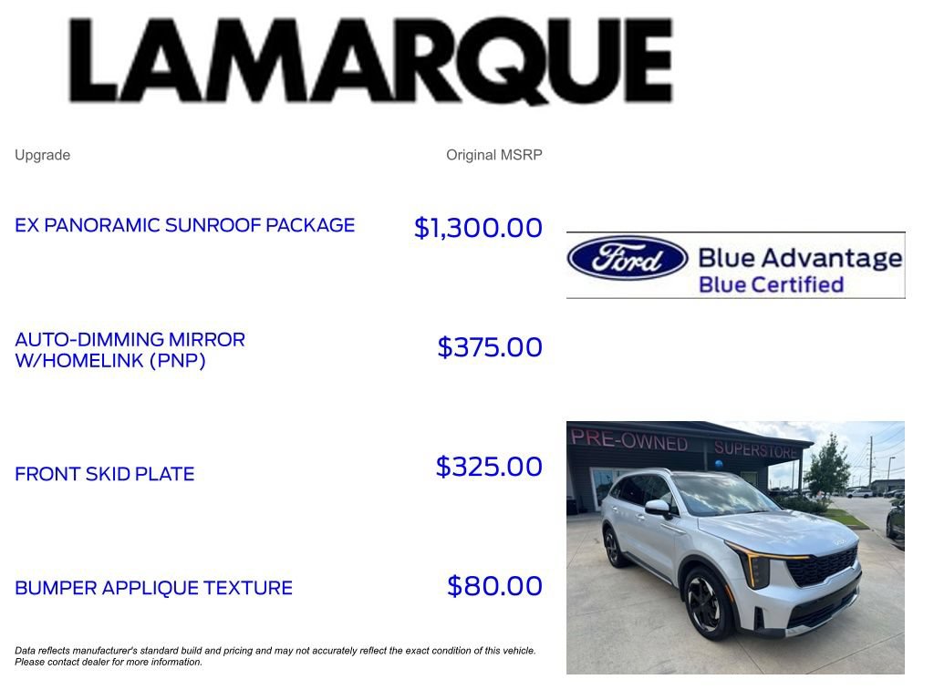 Used 2025 Kia Sorento EX w/ EX Panoramic Sunroof Package AWD/4WD image 10