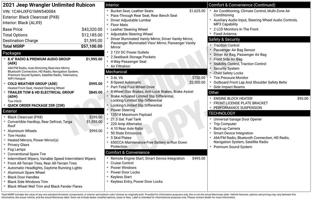 Used 2021 Jeep Wrangler Unlimited Rubicon AWD/4WD image 14