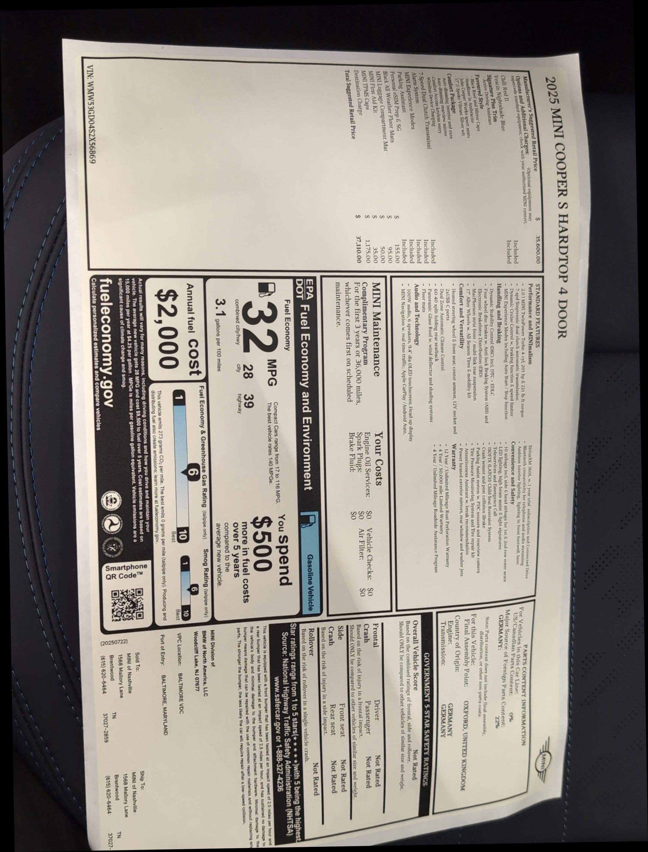 New 2025 MINI Cooper S image 25