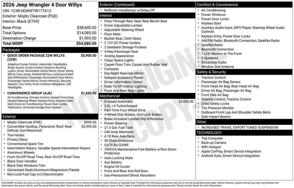 New 2026 Jeep Wrangler Willys image 27