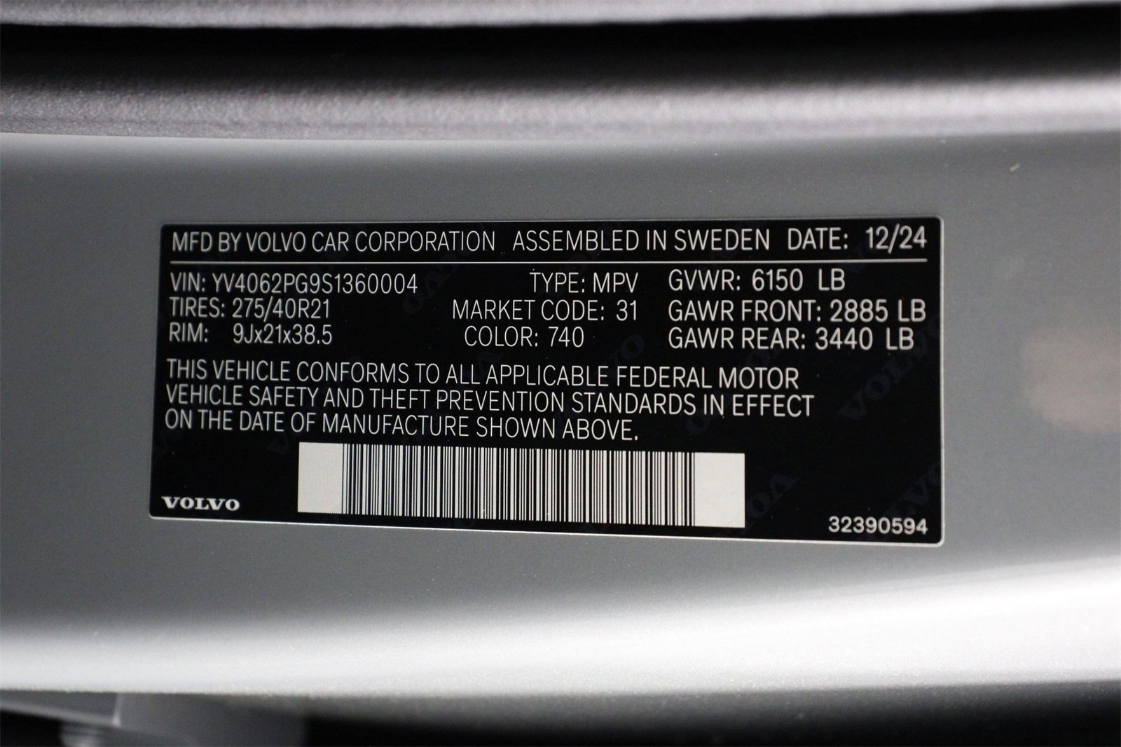 New 2025 Volvo XC90 B6 Ultra w/ Protection Package Premier image 17